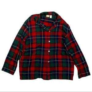 LL Bean Flannel Red & Green Men’s Sz XXL Tall